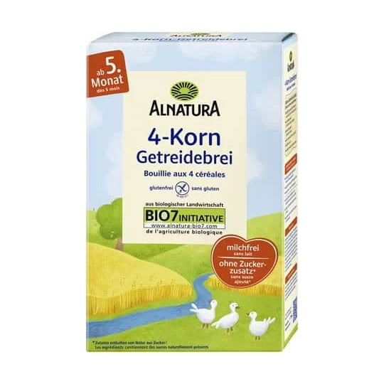 Bio 4-Korn Getreidebrei ab dem 5.Monat 250G Bio 4-Korn Getreidebrei Ab Dem 5.Monat 250G -Geschäft Für Pflegebedarf alnatura4 korngetbrei
