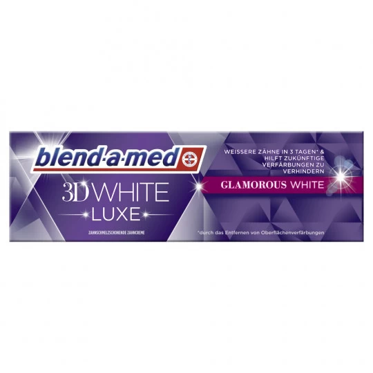 Zahncreme 3D White Luxe Glamorous White 75ML Zahncreme 3D White Luxe Glamorous White 75ML -Geschäft Für Pflegebedarf