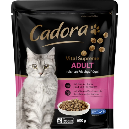 Vital Supreme Adult reich an Frischgeflügel 600G Vital Supreme Adult Reich An Frischgeflügel 600G -Geschäft Für Pflegebedarf cadora vital supreme adult 600g