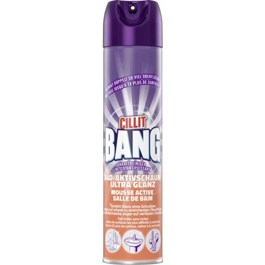 Bang Bad-Aktivschaum Ultra Glanz 600ML Bang Bad-Aktivschaum Ultra Glanz 600ML -Geschäft Für Pflegebedarf cillit bang aktivschaum seifenreste amp glanz 06 ltr