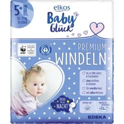 Babyglück Premium Windeln 5+ Junior 12-17KG 34ST