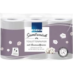 Toilettenpapier Samtweich 5-lagig 6x 130 Blatt