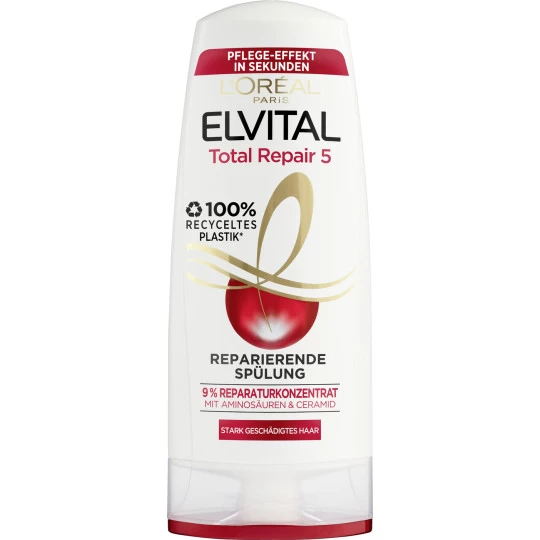 Elvital Total Repair 5 Reparierende Spülung 250ML L'Oreal Elvital Total Repair 5 Reparierende Spülung 250ML -Geschäft Für Pflegebedarf elvital spamp252lung total repair famp252r geschamp228digteshaar 250ml