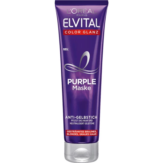 Elvital Color Glanz Purple Maske 150ML L'Oreal Elvital Color Glanz Purple Maske 150ML -Geschäft Für Pflegebedarf elvitalpurplemaske