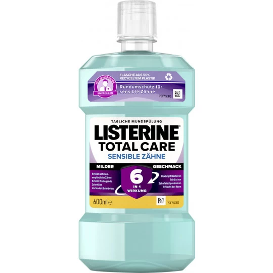 Listerine Total Care Sensible Zähne Mundspülung 600ML -Geschäft Für Pflegebedarf listerine mundspamp252lung total care sensitive 600ml