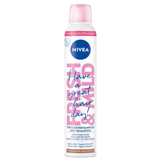 Fresh&Mild Trockenshampoo mittlere Haartöne 200ML NIVEA Fresh&Mild Trockenshampoo Mittlere Haartöne 200ML -Geschäft Für Pflegebedarf niveatrockenshampoomittlerrehaartne