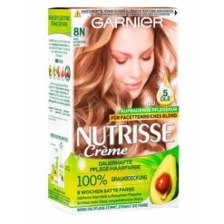 Garnier Nutrisse Nudes Coloration 8N Natuerliches Blond 160ML