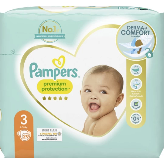 Premium Protection 3 6-10KG 29ST Pampers® Premium Protection 3 6-10KG 29ST -Geschäft Für Pflegebedarf pampers premium protection windeln gr3 610kg single pack 29st