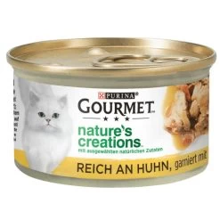 Purina Gourmet Nature's Creations Reich An Huhn Garniert Mit Spinat Und Tomaten 85G