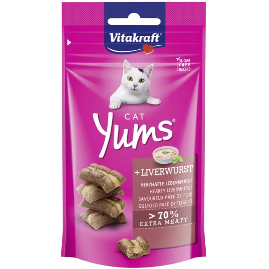 Cat Yums Leberwurst 40G Vitakraft Cat Yums Leberwurst 40G -Geschäft Für Pflegebedarf vitakraft cat yums leberwurst 40g